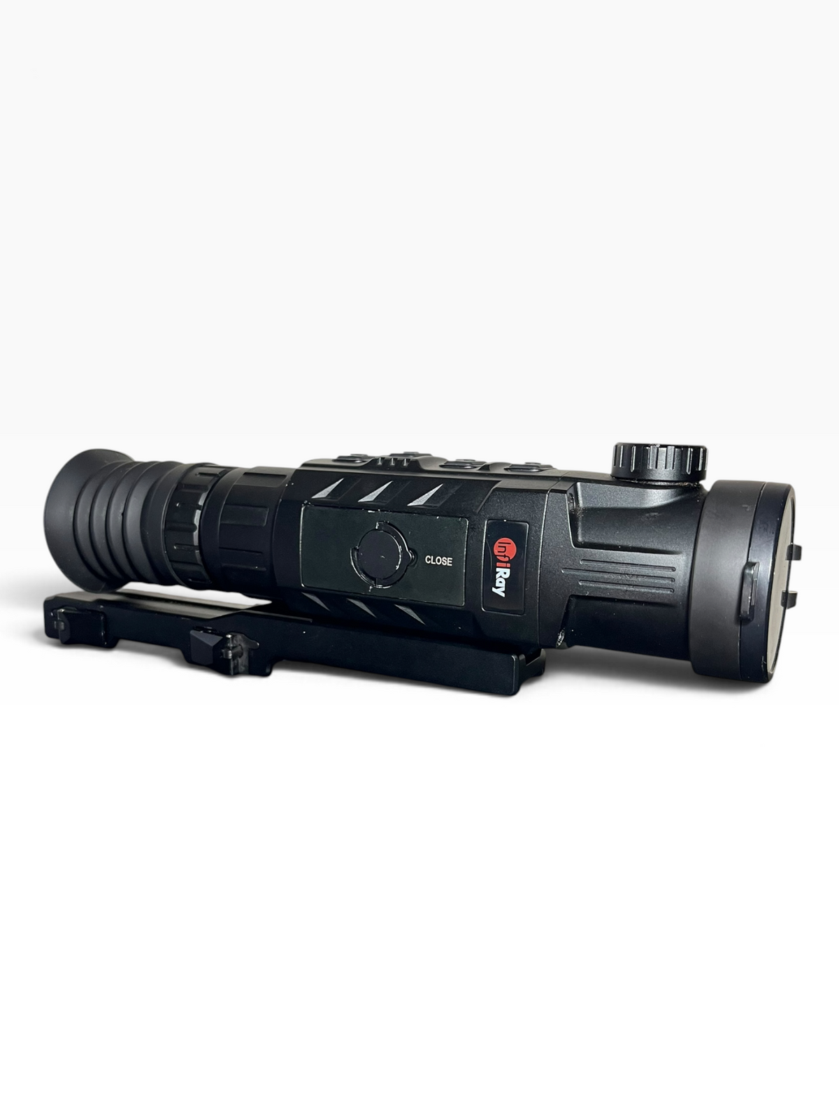 Used InfiRay Rico RL42 Thermal Imaging Riflescope photographed on a white background